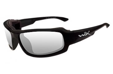 Image of Wiley X Airborne Sunglasses - Clear/Gloss Black Frame CCAIR03