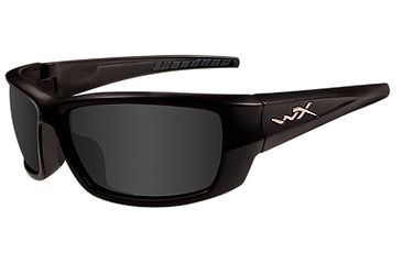 Image of Wiley X Lantern Prescription Sunglasses - Gloss Black Frame ACLAN01
