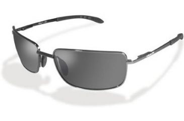 Image of Wiley X 50 Polarized Sunglasses Neutral Slate Lens / Gun Metal Frame