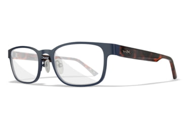 Image of Wiley X WX Chase Sunglasses, Matte Blue Frame, Gloss Demi Temples, WSCHS03