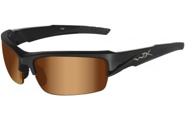 Image of Wiley X WX Valor CHVAL RX Single Vision Sunglasses - Gloss Black Frame CHVAL02RX