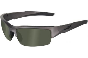 Image of Wiley X WX Valor CHVAL RX Single Vision Sunglasses - Metallic Silver Frame CHVAL04RX