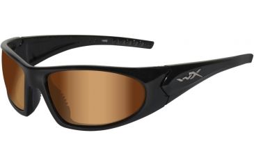 Image of Wiley X WX Zen ACZEN Bifocal Rx Sunglasses - Gloss Black Frame ACZEN01BF