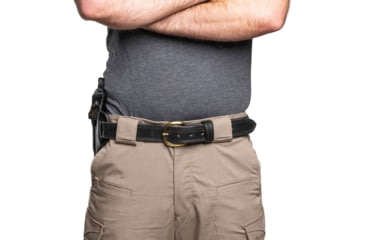 Image of Wilson Combat Optic Ready Cowhide Leather Outside the Waistband Holster, Full-Size 1911, Right, Black, OR1BLSR15