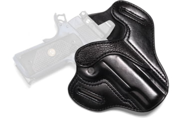 Image of Wilson Combat Optic Ready Cowhide Leather Outside the Waistband Holster, Full-Size 1911, Right, Black, OR1BLSR15