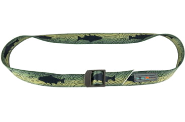 Image of Wingo Outdoors Basecamp Belt - RepYourWater, Topo Trout, One Size Fits Most, W-BAS-513-OS