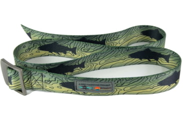 Image of Wingo Outdoors Basecamp Belt - RepYourWater, Topo Trout, One Size Fits Most, W-BAS-513-OS
