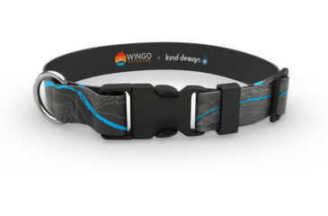 Image of Wingo Outdoors Dog Collar - Kind Design, Madison River, Large/X-Large, W-COL-404-LXL