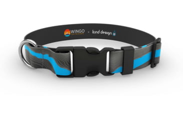 Image of Wingo Outdoors Dog Collar - Kind Design, Snake River, Small/Medium, W-COL-403-SMD