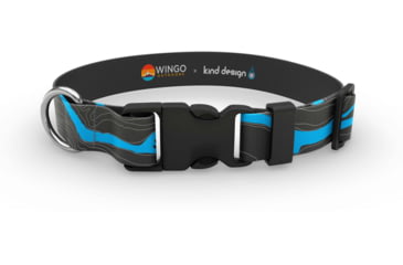 Image of Wingo Outdoors Dog Collar - Kind Design, Yellowstone River, Small/Medium, W-COL-402-SMD