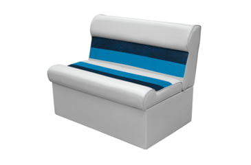 Image of Wise Deluxe 36in Pontoon Cushion Only, Navy/Blue/Grey, 8WD100-1011/3001.7602