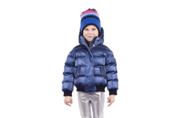 Image of Woodpecker Chickadee Short Coat - Kids, Blue, 7-8, 682670668218