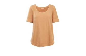 Image of Woolrich Meadow Forks Women's 3/4 Sleeve Shirt, Cantaloupe, 7055