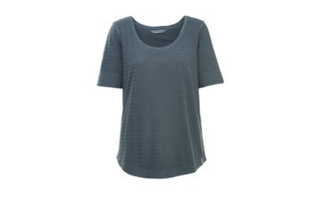 Image of Woolrich Meadow Forks Women's 3/4 Sleeve Shirt, Dark Slate, 7055