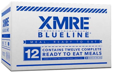 Image of XMRE Extended Shelf Life Blue Line MRE for EMS, 12 Meals , 16.70 lbs, XMREBL12H