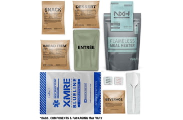 Image of XMRE Extended Shelf Life Blue Line MRE for EMS, 12 Meals , 16.70 lbs, XMREBL12H