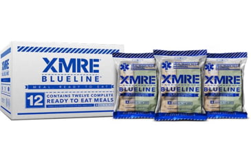 Image of XMRE Extended Shelf Life Blue Line MRE for EMS, 12 Meals , 16.70 lbs, XMREBL12H