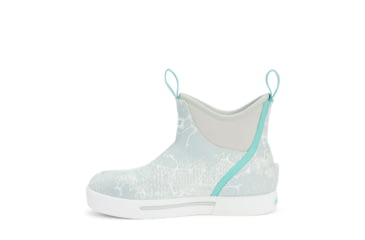 Image of Xtratuf Wheelhouse 6 in Ankle Deck Boot - Womens, Blue Coho Print, 7, XWW-2CH-BLU-070