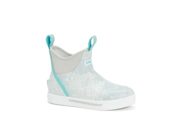 Image of Xtratuf Wheelhouse 6 in Ankle Deck Boot - Womens, Blue Coho Print, 7, XWW-2CH-BLU-070