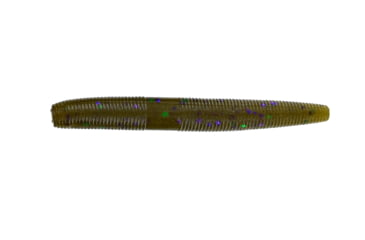 Image of Yamamoto Baits Fat Senko Worm, Green Pumpkin w/ Green &amp; Purple Flake, YAM-9C-10-301