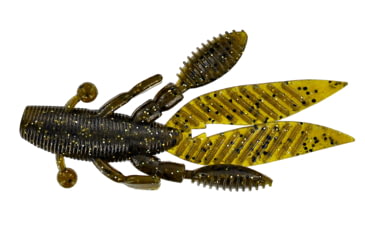 Image of Yamamoto Baits Flappinft Hog Creature Bait, 7, 3.75in, Green Pumpkin Magic, YAM-FH-07-355