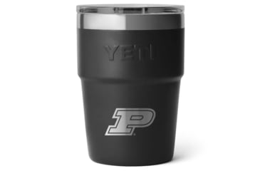 Image of Yeti Rambler 16 oz Stackable Cup - NCAA Purdue, Black, 28100006559