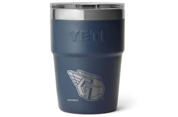 Image of Yeti Rambler 16 oz Stackable Cup - MLB Cleveland Gaurdians, Navy, 28100006614