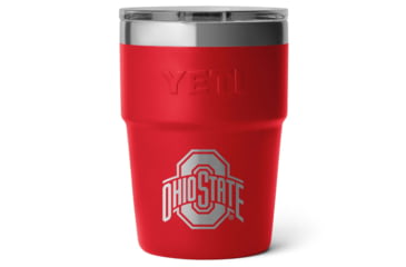 Image of Yeti Rambler 16 oz Stackable Cup - NCAA Ohio State, Rescue Red, 28100006659