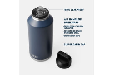 Image of Yeti Rambler 64 Oz Bottle Chug, Navy, 21071503853