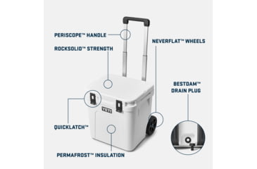 Image of Yeti Roadie 48 Hard Cooler, Navy, 48 Quart, 10048200000