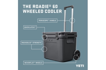 Image of Yeti Roadie 60 Hard Cooler, Charcoal, 10023160000