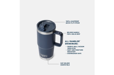 Image of Yeti Rambler 20 oz Travel Mug w/Straw Cap