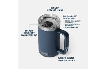 Image of Yeti Rambler 24 oz Mug w/MagSlider Lid