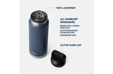 Image of Yeti Rambler 36 oz Water Bottle w/Color-Matched Chug Cap