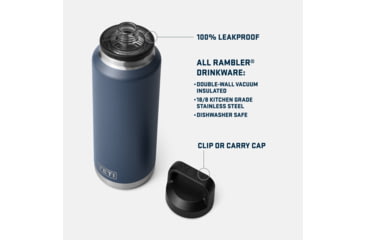 Image of Yeti Rambler 46 oz Water Bottle w/Color-Matched Chug Cap