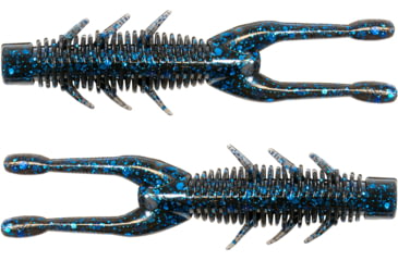 Image of Z-man Elaztech TRD Hogz Creature Bait, 6, 3in, Black-Blue, THOGZ-02PK6