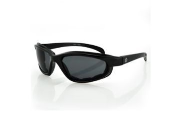 Image of Zan Headgear Arizona Sunglass, Shiny Black Frame, Smoked Lens EZAZ001