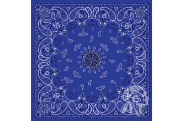 Image of Zan Headgear Bandanna, Cotton, Navy Paisley B002