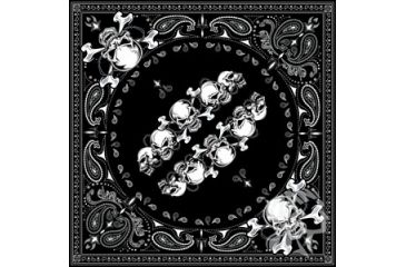 Image of Zan Headgear Bandanna, Cotton, Skull Row B140