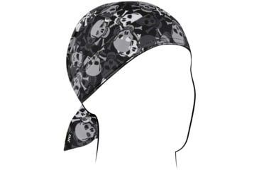 Image of Zan Headgear Polyester Flydanna, All Over Skull, Polyester, ZM424