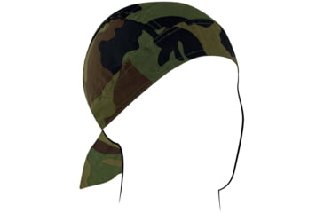Image of Zan Headgear Polyester Flydanna, Woodland Camo, Polyester, ZM118