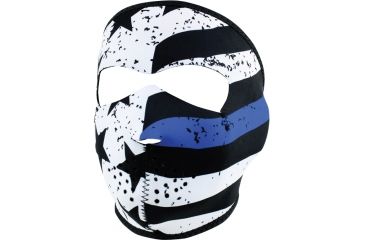 Image of Zan Headgear Full Mask, Neoprene, Thin Blue Line Full Mask, WNFM119