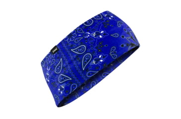 Image of Zan Headgear SportFlex Headband, One Size, Navy Paisley, HBL111
