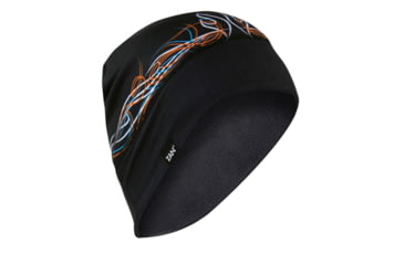 Image of Zan Headgear Fleece Lined SportFlex Helmet Liner/Beanie - Mens, Pinstripe Flame, WHLF426