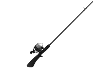 Image of Zebco 33 Pistol Spincast Reel and Rod Combo, 5ft 6in 2-PC Fiberglass Rod w/ EVA Handle, QuickSet Anti-Reverse Reel w/ Bite Alert, Silver, 33562PMA.NS4