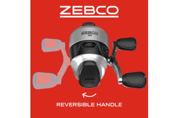 Image of Zebco 33 Pistol Spincast Reel and Rod Combo, 5ft 6in 2-PC Fiberglass Rod w/ EVA Handle, QuickSet Anti-Reverse Reel w/ Bite Alert, Silver, 33562PMA.NS4