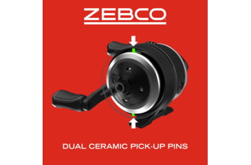 Image of Zebco 33 Pistol Spincast Reel and Rod Combo, 5ft 6in 2-PC Fiberglass Rod w/ EVA Handle, QuickSet Anti-Reverse Reel w/ Bite Alert, Silver, 33562PMA.NS4