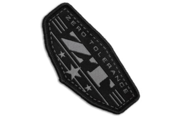 Image of Zero Tolerance Zero Tolerance ZT Badge Woven Patch, Black/Gray, adult, BHQ-238688