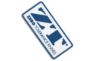 Image of Zero Tolerance Zero Tolerance ZT Emblem PVC Patch, White/Blue, adult, BHQ-238690