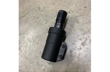 Image of Zero9 Flashlight Case Holster, Bezel Down 2, Molle Loks, Wolf Grey, Z9-4025-GRY-MLK